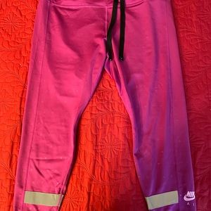 Pink Nike dri fit leggings. Size 2x